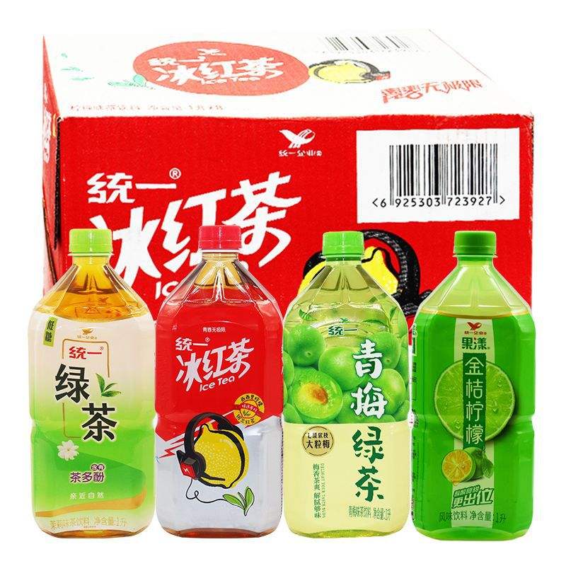 暢飲無限 統(tǒng)一綠茶茉莉味與冰紅茶等茶飲整箱批發(fā)，聚餐與日常備貨優(yōu)選